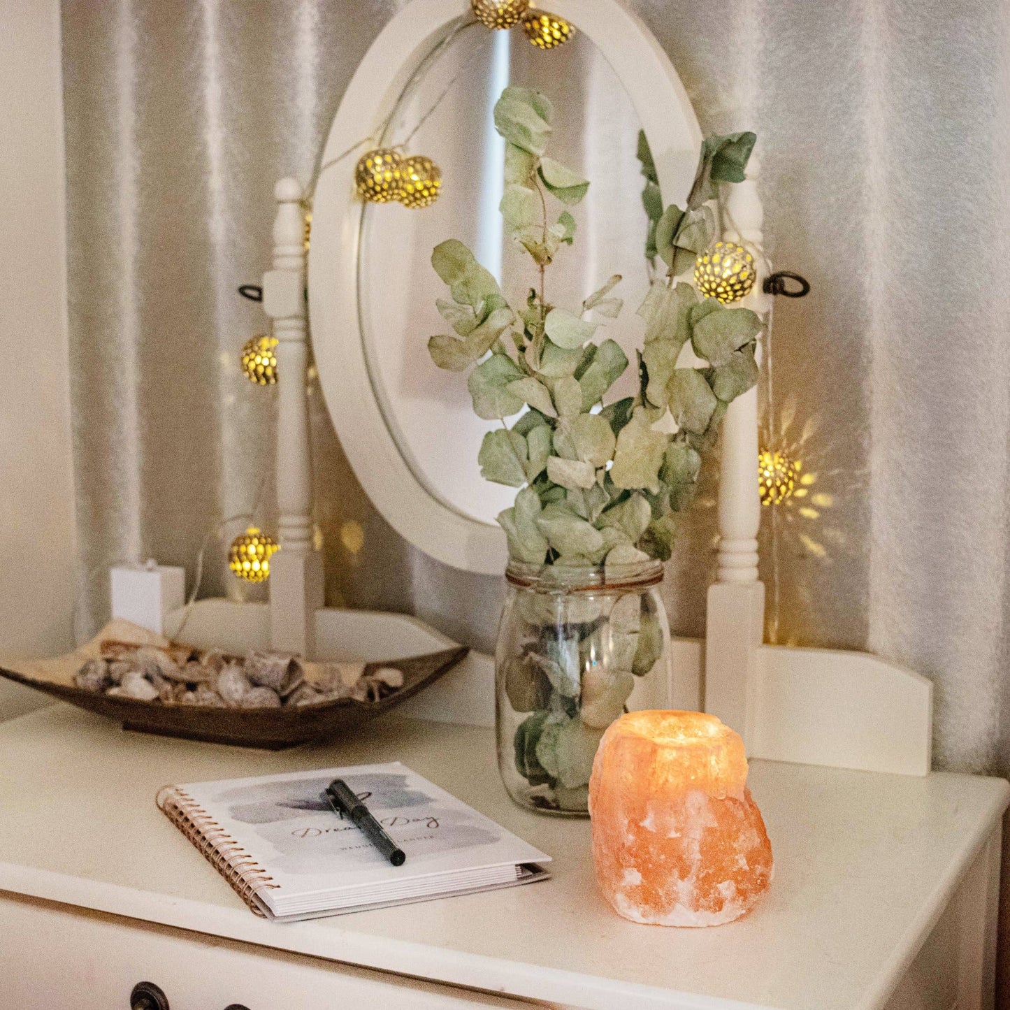 Myga - 1kg Single Himalyan Salt Candle Holder