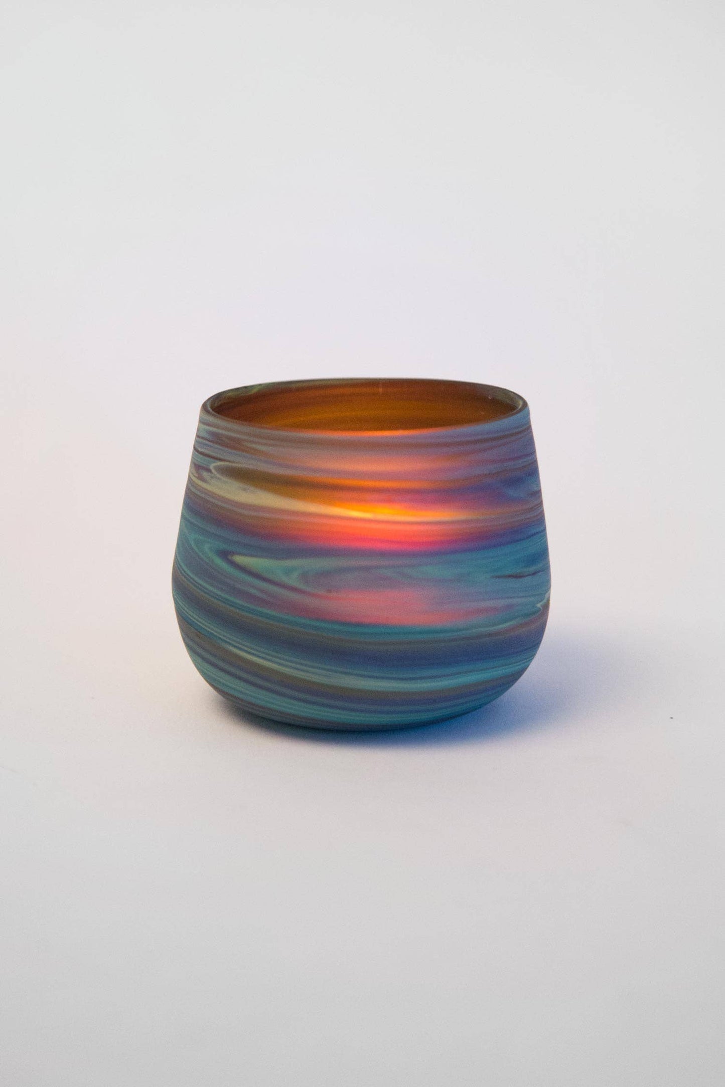 Ten Thousand Villages - Phoenician Glass Candleholder