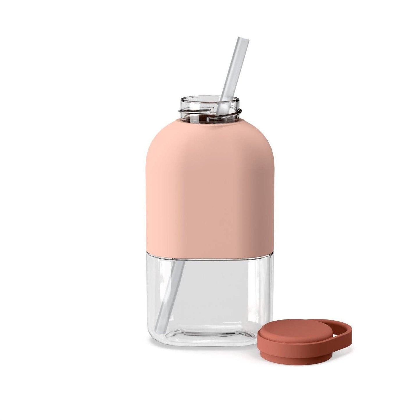 Slim Water Bottle 12oz - Blush / Terracotta