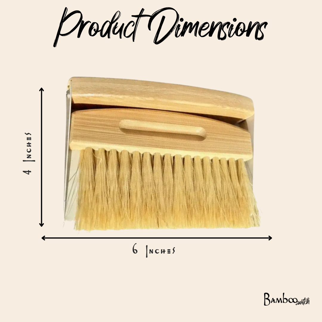Bamboo Dust Pan & Bamboo Brush | Earth Day Bestseller