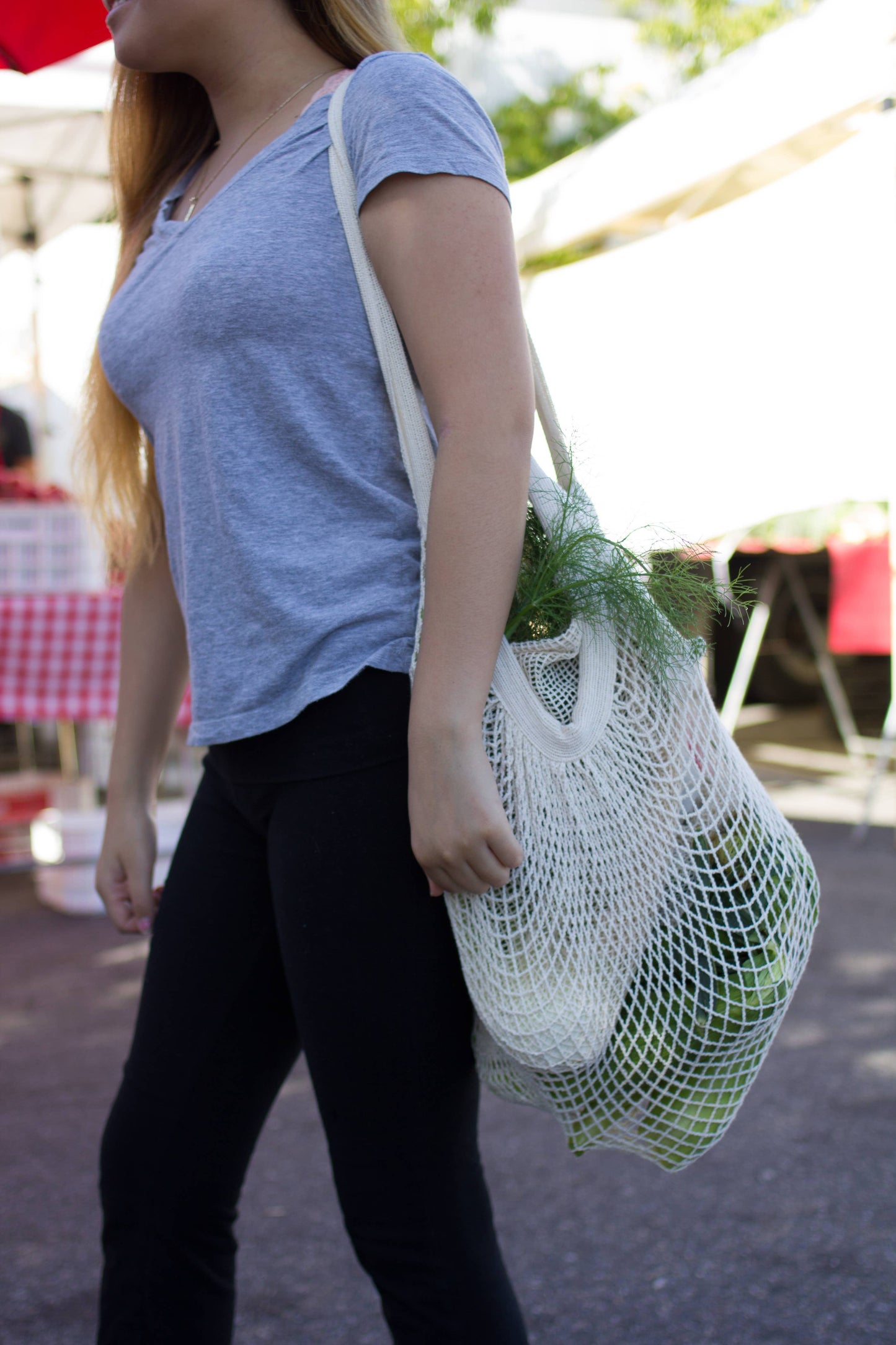 Organic Cotton String Bags (9 Colors) - Simple Ecology