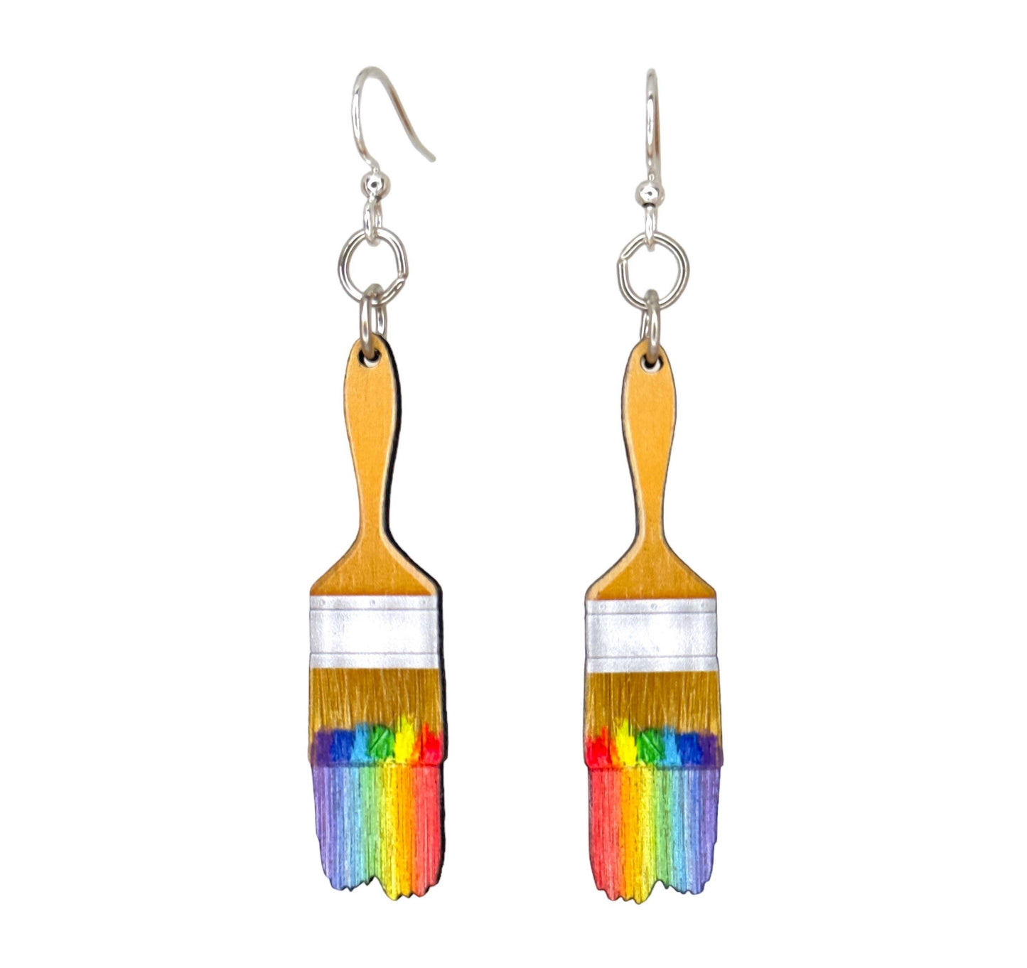Green Tree Jewelry - Paint Brush Earrings #1717