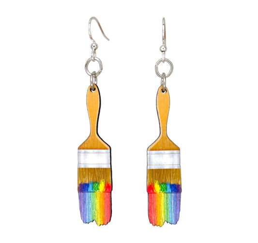 Green Tree Jewelry - Paint Brush Earrings #1717