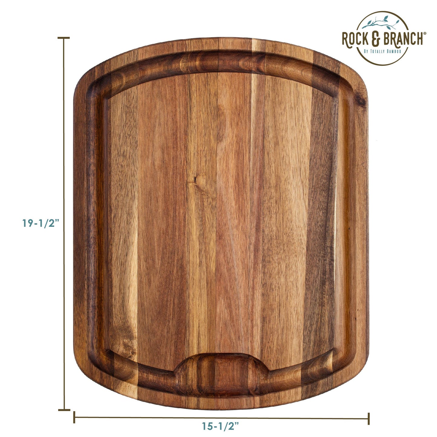 Totally Bamboo - Rock & Branch® Acacia Wood Carving Board with Juice Groove
