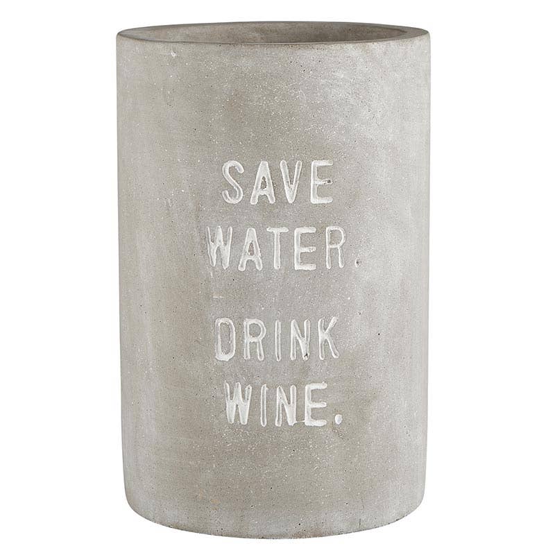 Santa Barbara Design Studio by Creative Brands - Cement Wine Chiller - Save Water. Drink Wine.