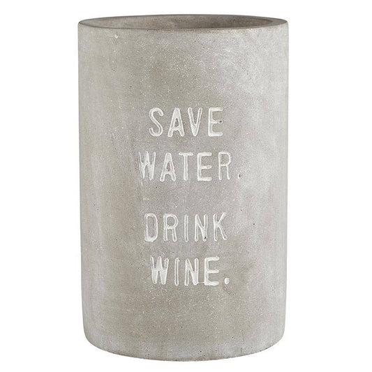 Santa Barbara Design Studio by Creative Brands - Cement Wine Chiller - Save Water. Drink Wine.