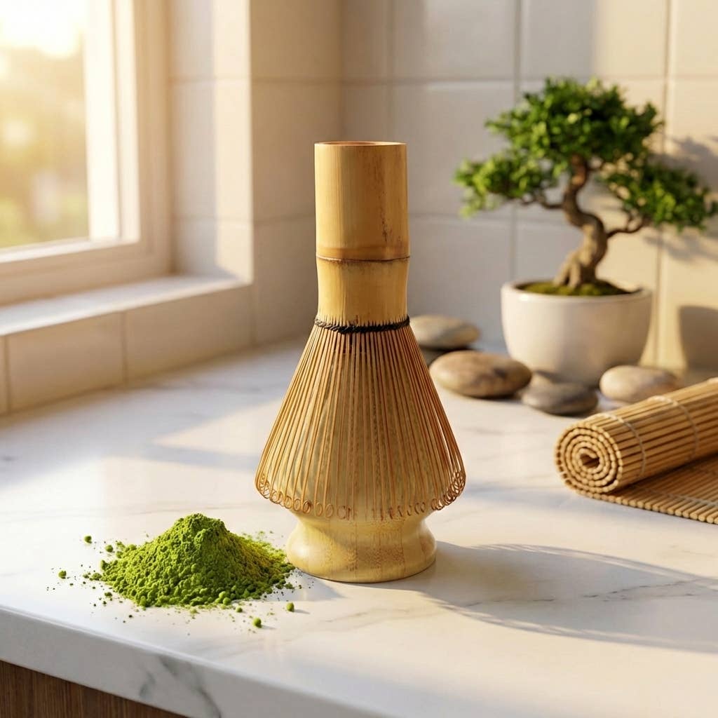 Bamboo Matcha Tea Whisk in Paper Tube | Matcha Bestseller