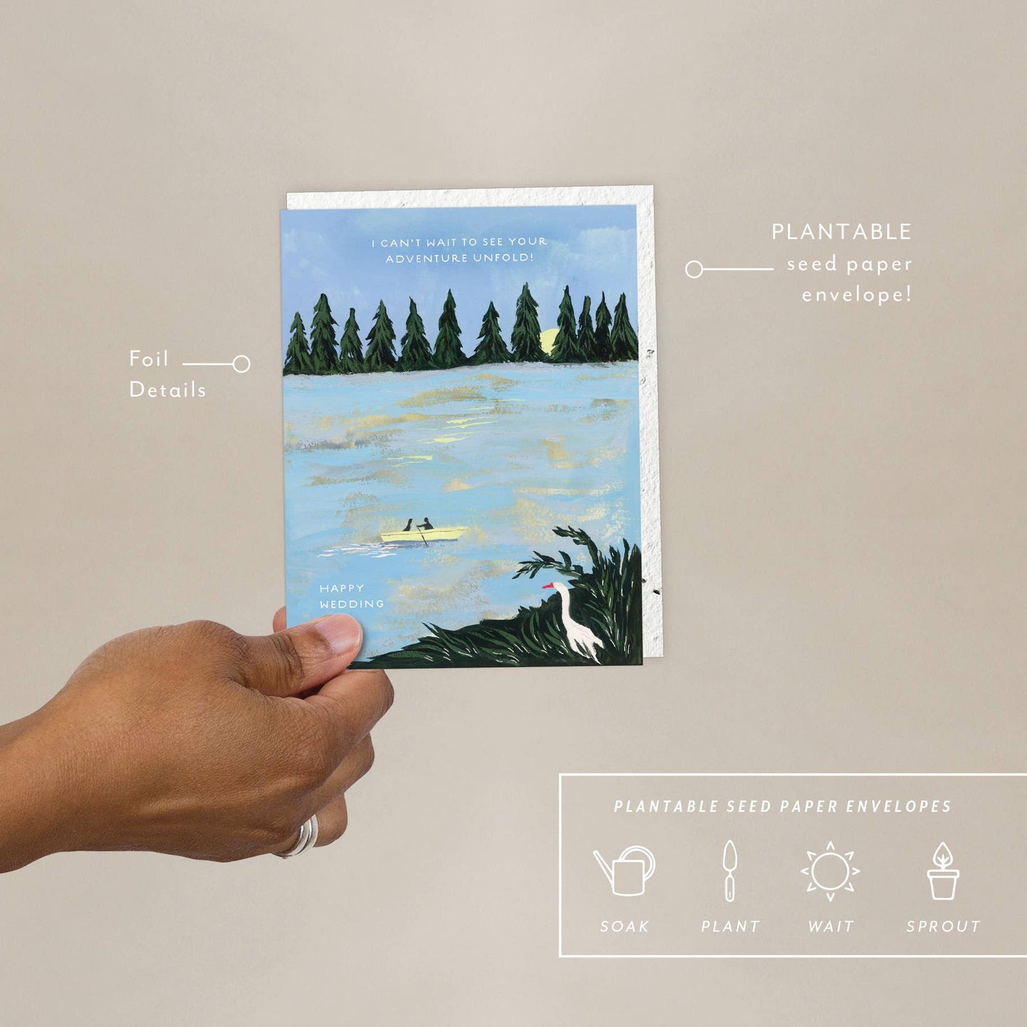 The Adventure of Us - Wedding Card