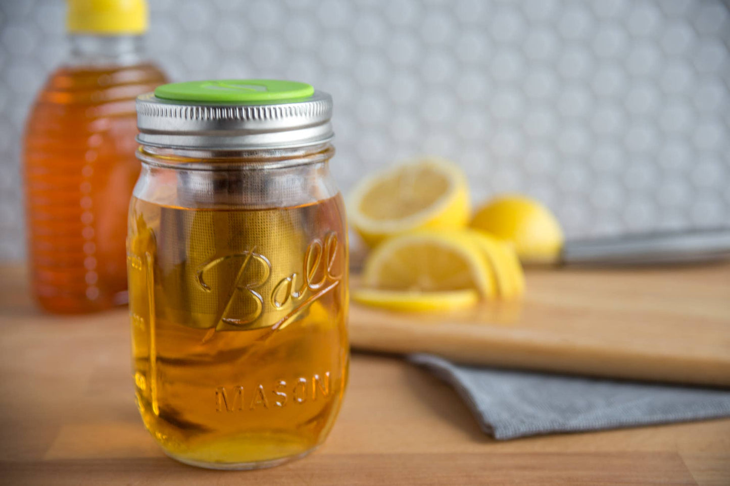 Fox Run Brands - Jarware Tea Infuser Lid for Regular Mouth Mason Jar