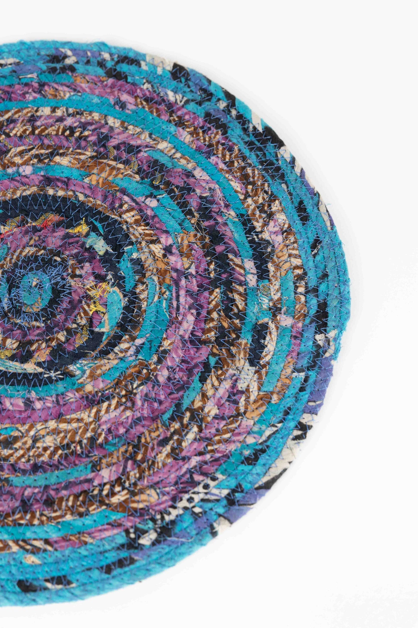 Ten Thousand Villages - Recycled Sari Round Placemat