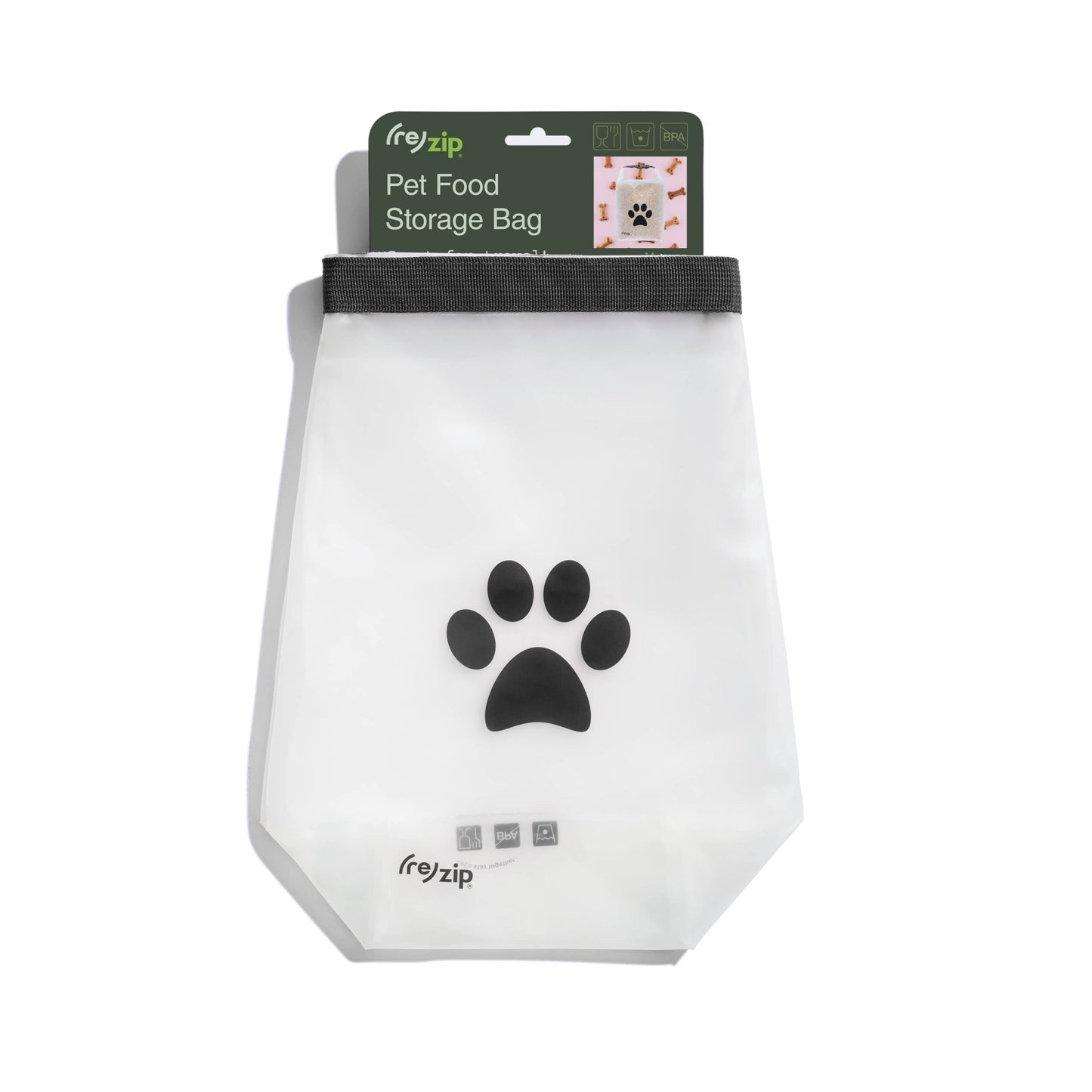Reusable Roll Top Pet Food Storage Bag - Medium