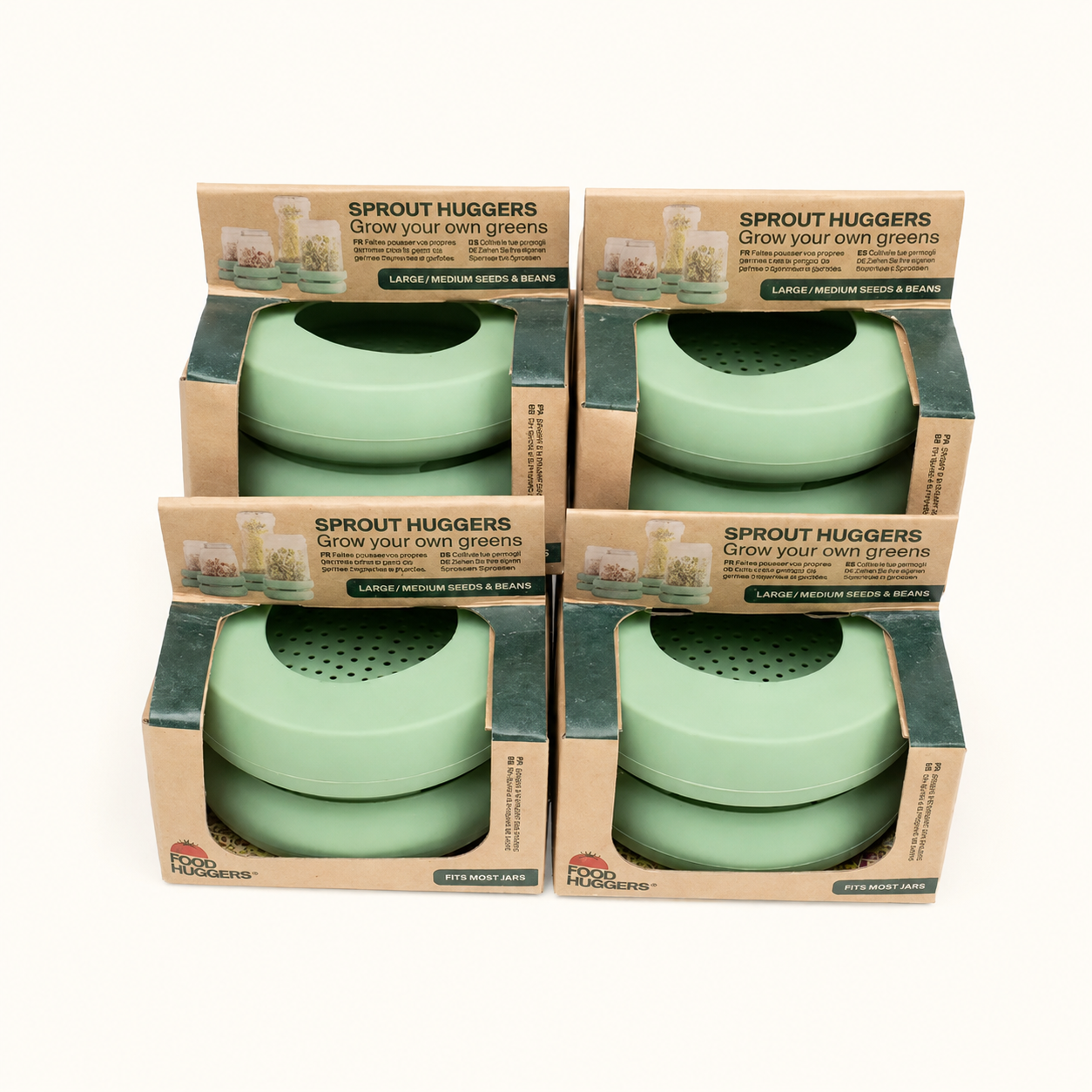 Food Huggers - Reusable Silicone Sprouting Lids