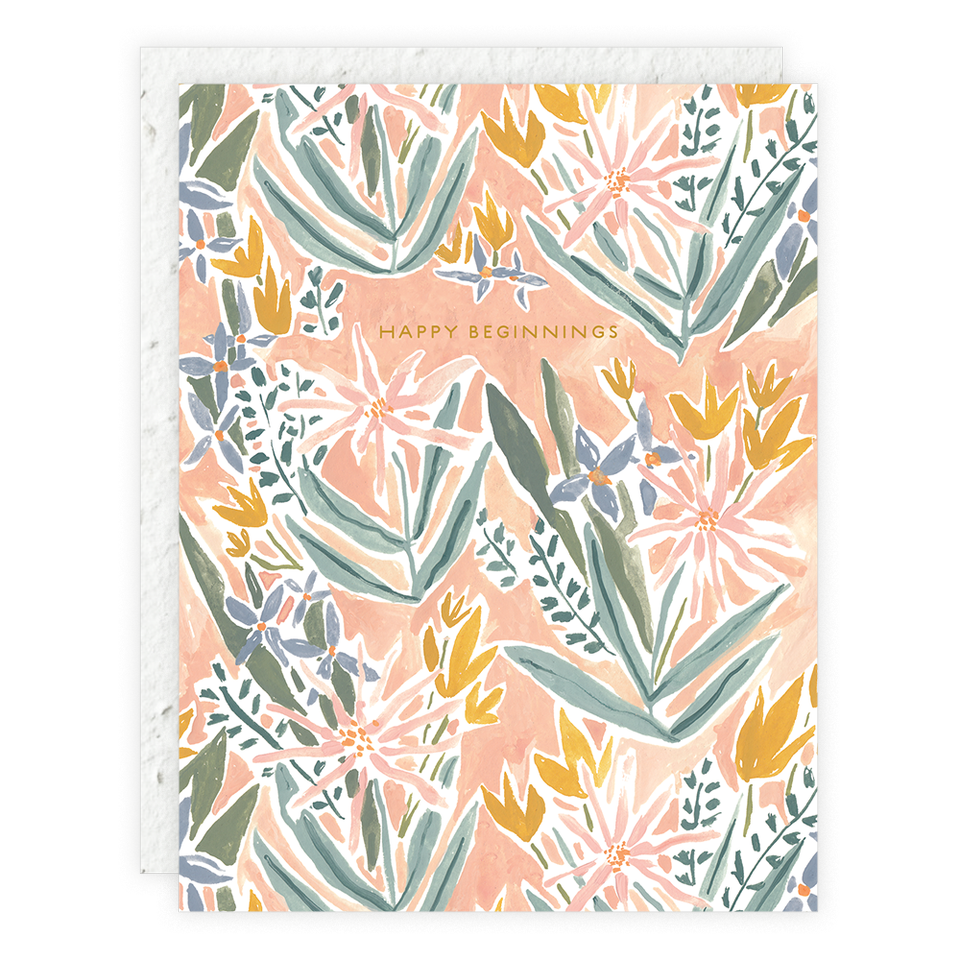 Happy Beginnings, Wedding/Engagement Card