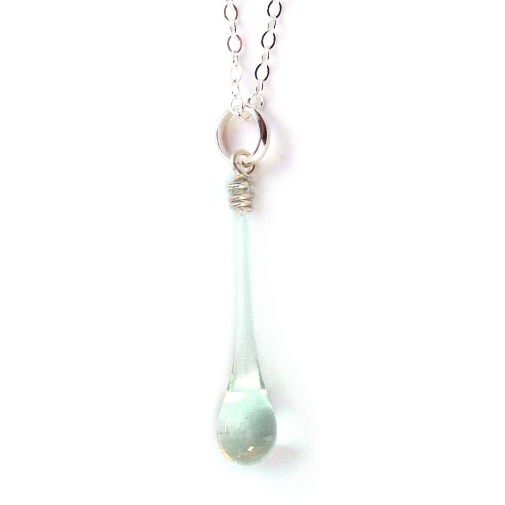 Sundrop Jewelry - Maressa Glass Teardrop Pendant Necklace