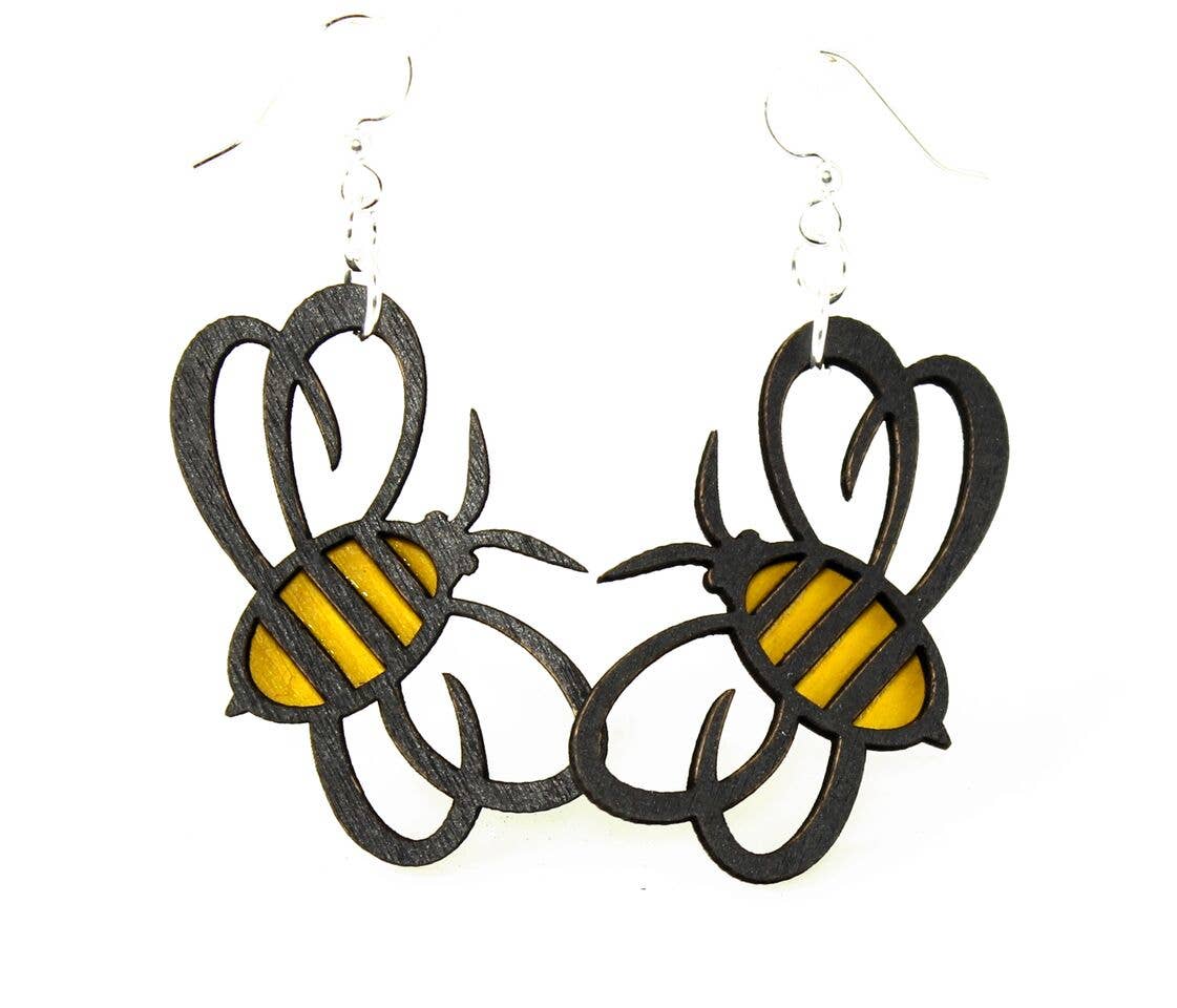 Green Tree Jewelry - Bumble Bee Earrings