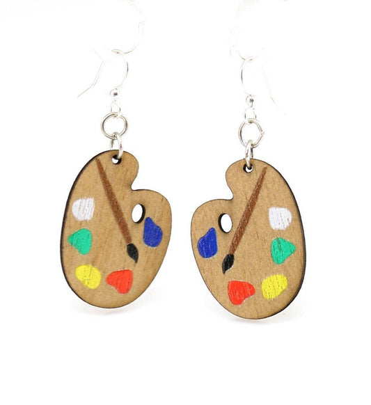 Green Tree Jewelry - Painter Palette Earrings