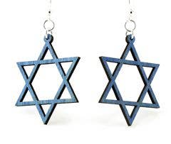 Green Tree Jewelry - Jewish Star Earrings
