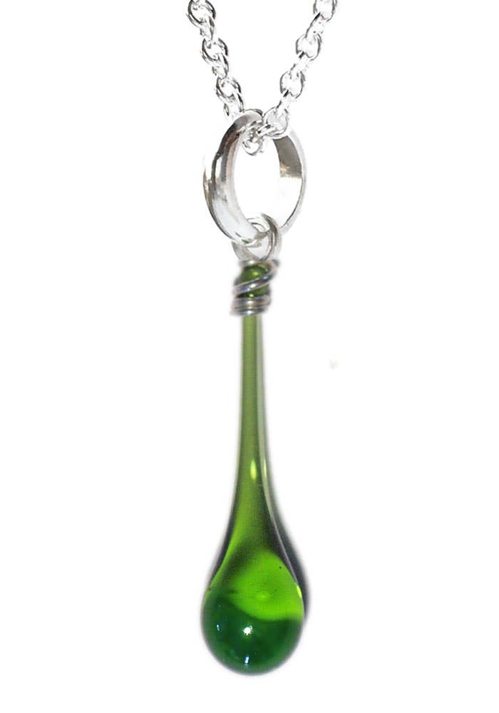 Sundrop Jewelry - Maressa Glass Teardrop Pendant Necklace