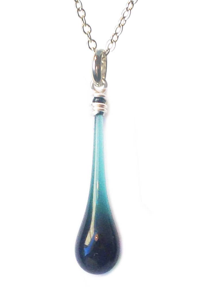 Sundrop Jewelry - Maressa Glass Teardrop Pendant Necklace