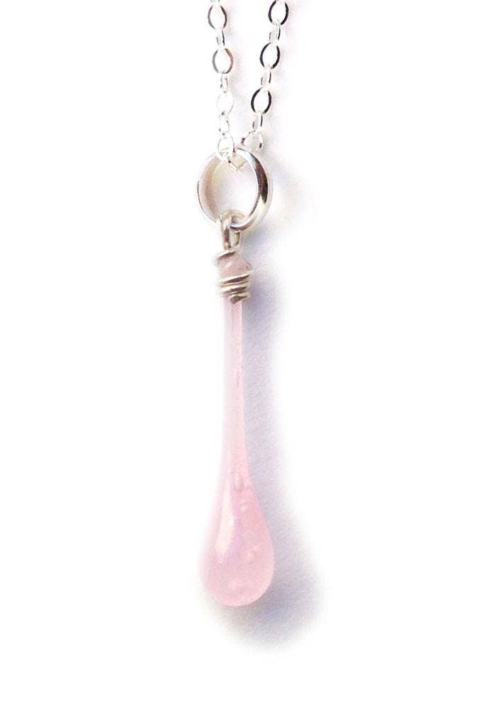 Sundrop Jewelry - Maressa Glass Teardrop Pendant Necklace