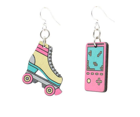 Green Tree Jewelry - 80's Retro Earrings