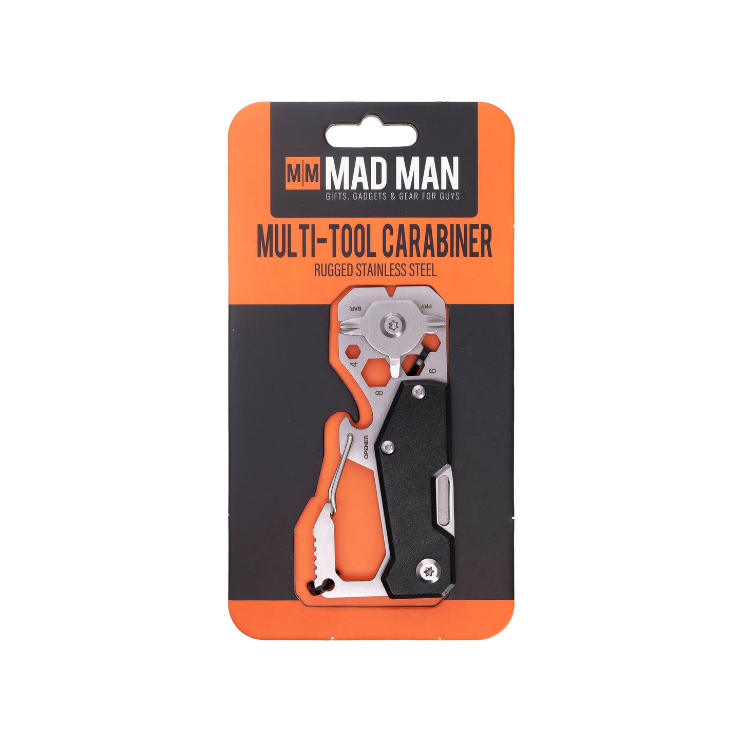 Stainless Multi-Tool Carabiner | Clip-On EDC Gear Tool