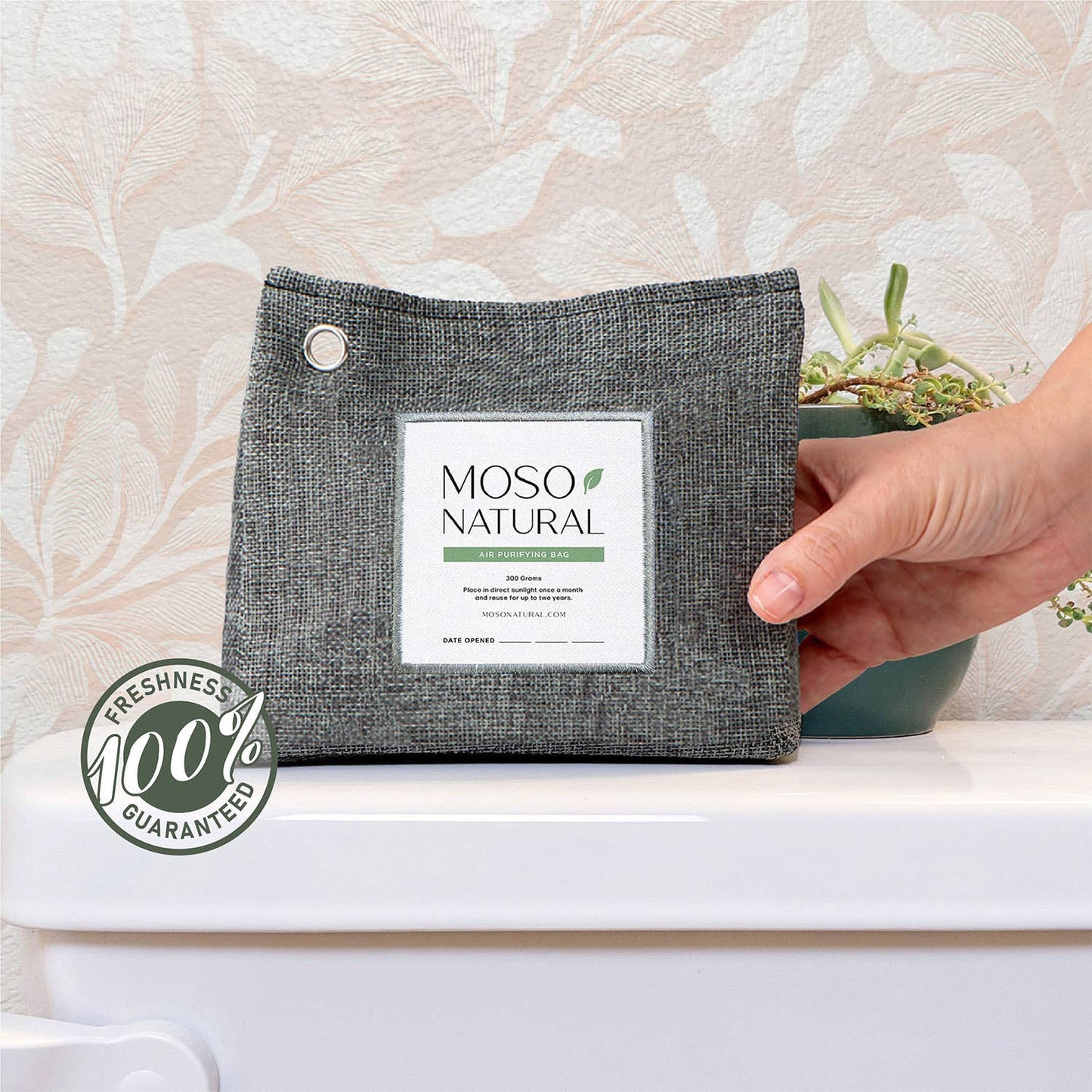 300g Air Purifying Bag for Small Spaces, Bamboo Charcoal