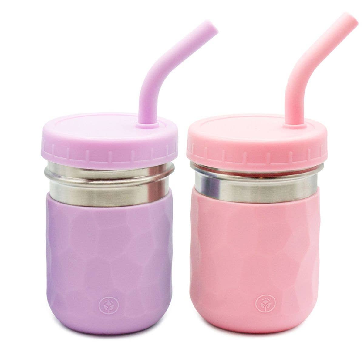 WeeSprout - 3-in-1 Stainless Steel Kids Cups – 8 oz, Set of 2