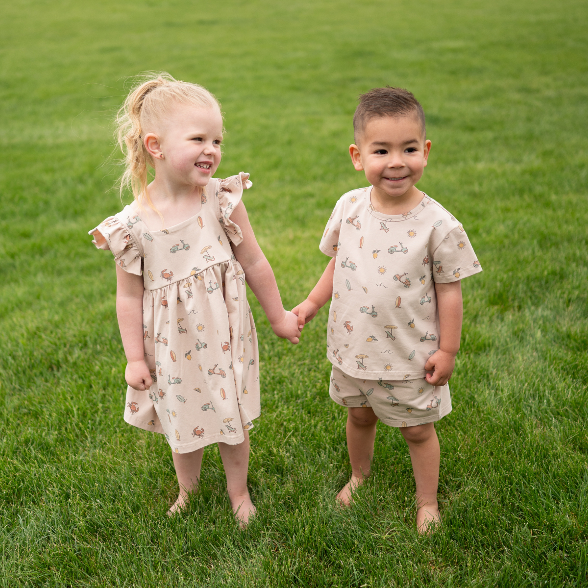 Organic Cotton Flutter Dress | Summer Vibes
