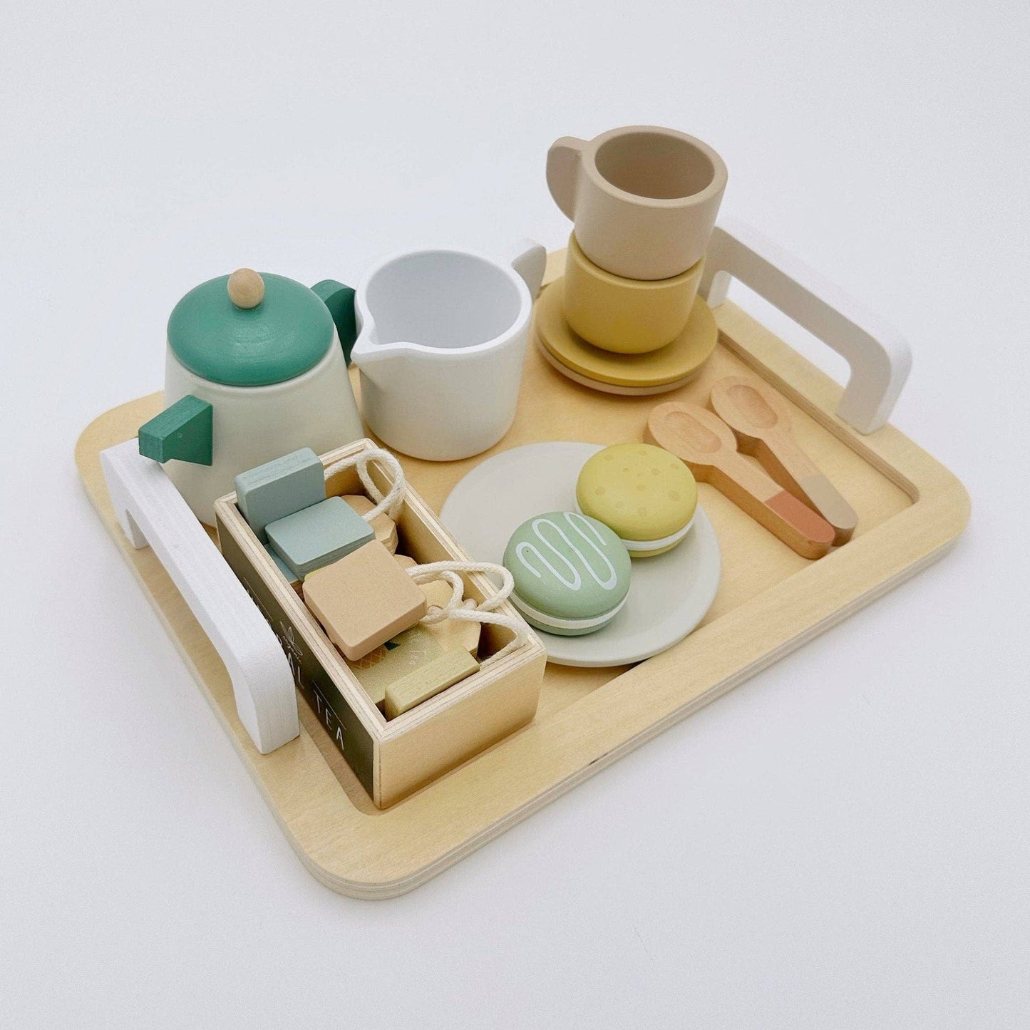 Wooden Tea Party Set  Pretend Play Tea Set Ages 3+