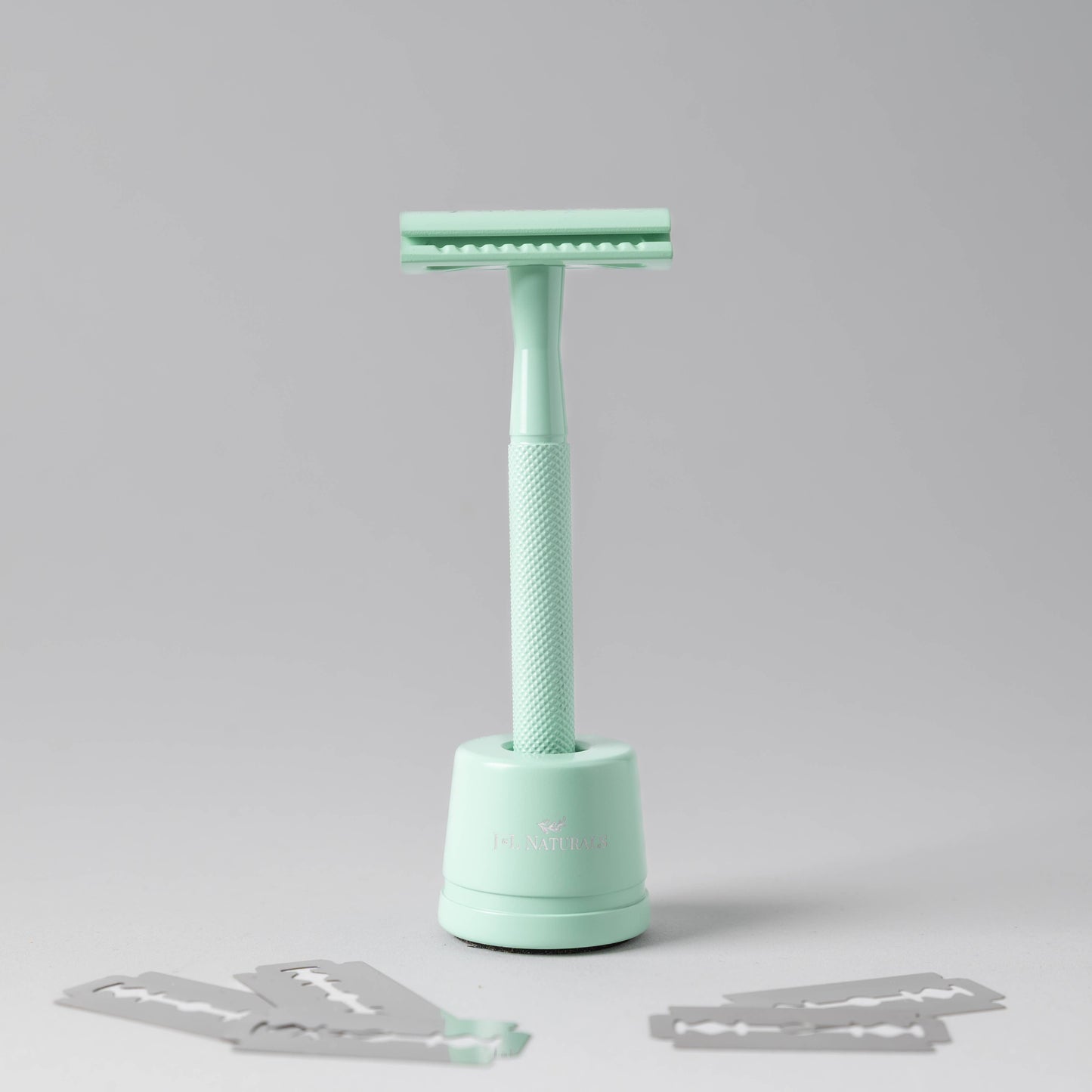 Reusable Safety Razor Set -Razor, Razor Stand, Refill Blades