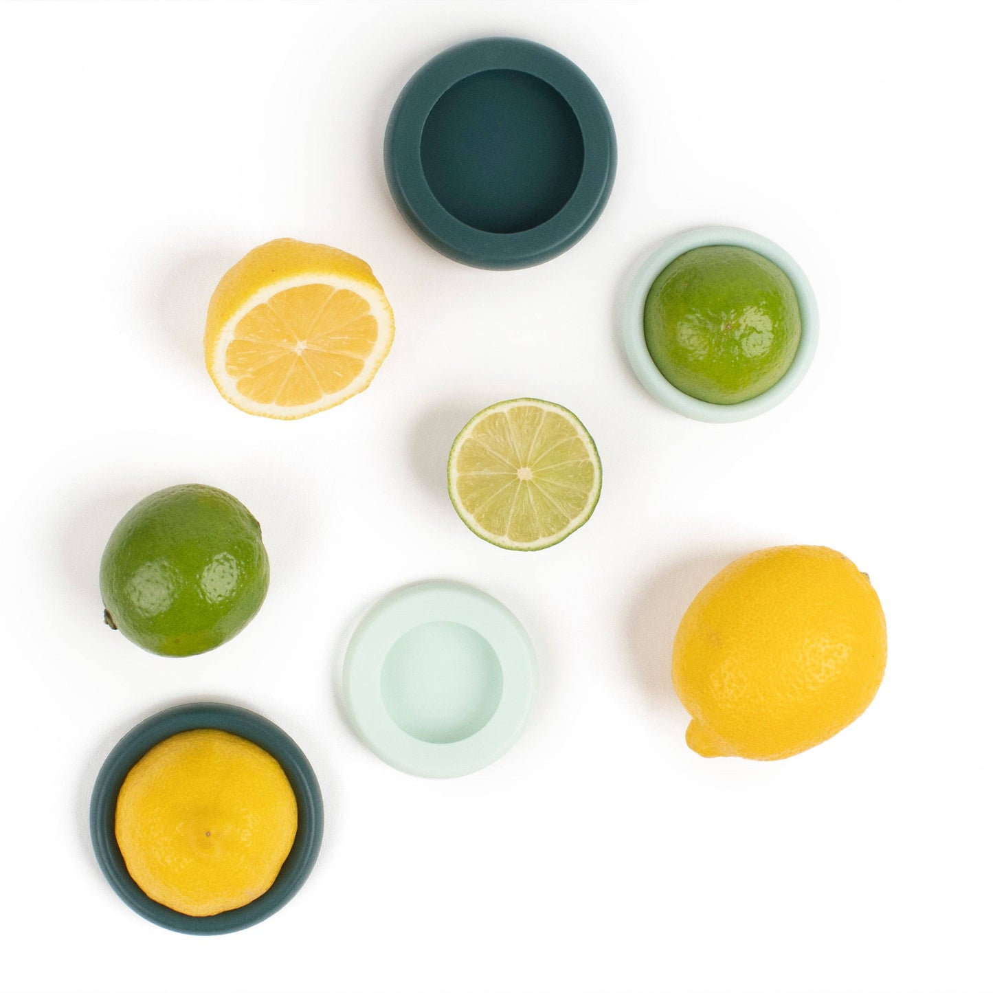 Reusable Silicone Citrus Savers  Forest Mint