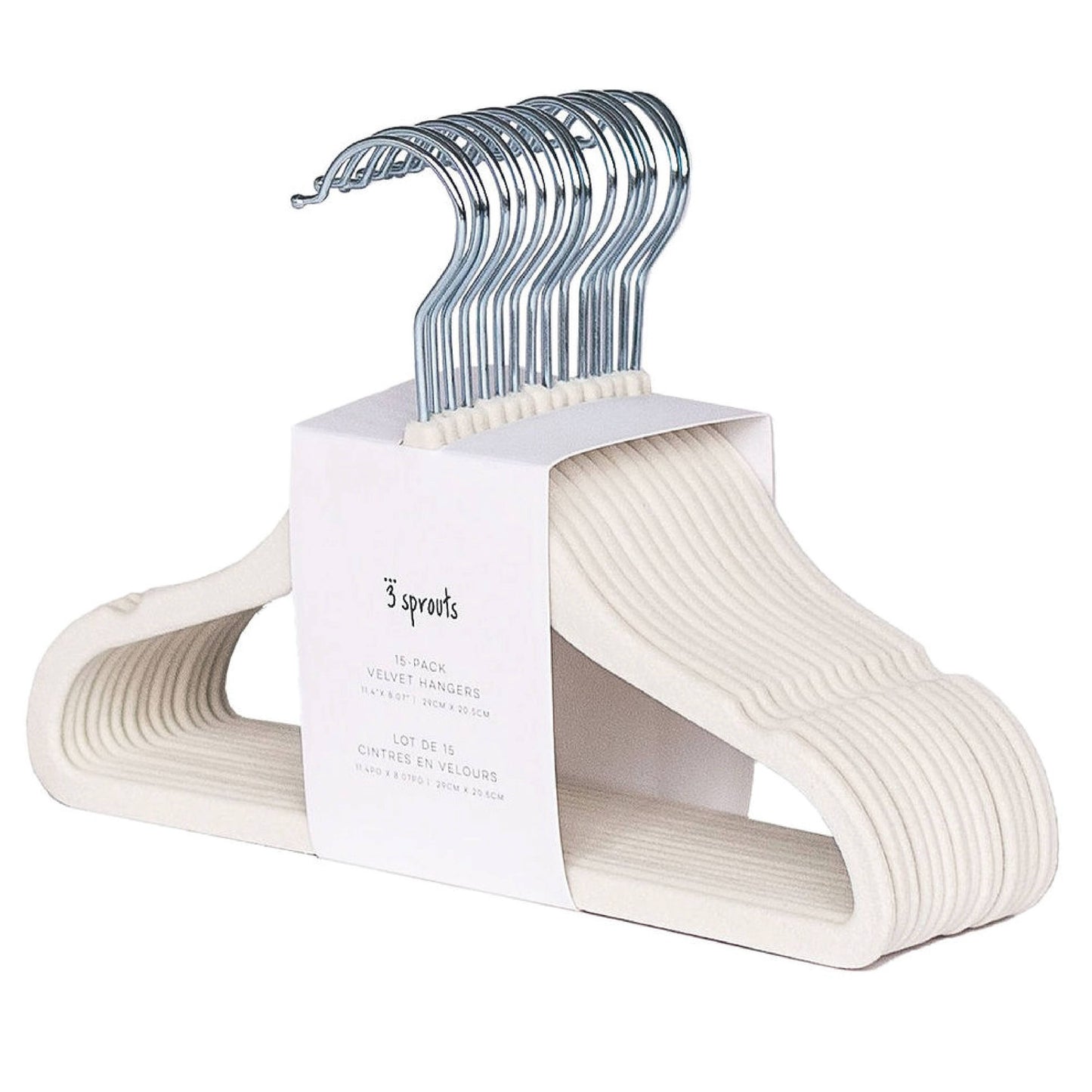 3 Sprouts - Kids & Baby Velvet Hangers (2 Packs of 15)