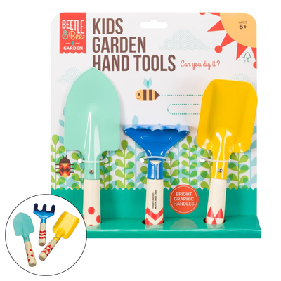 Toysmith - Beetle & Bee Kids Garden Hand Tools