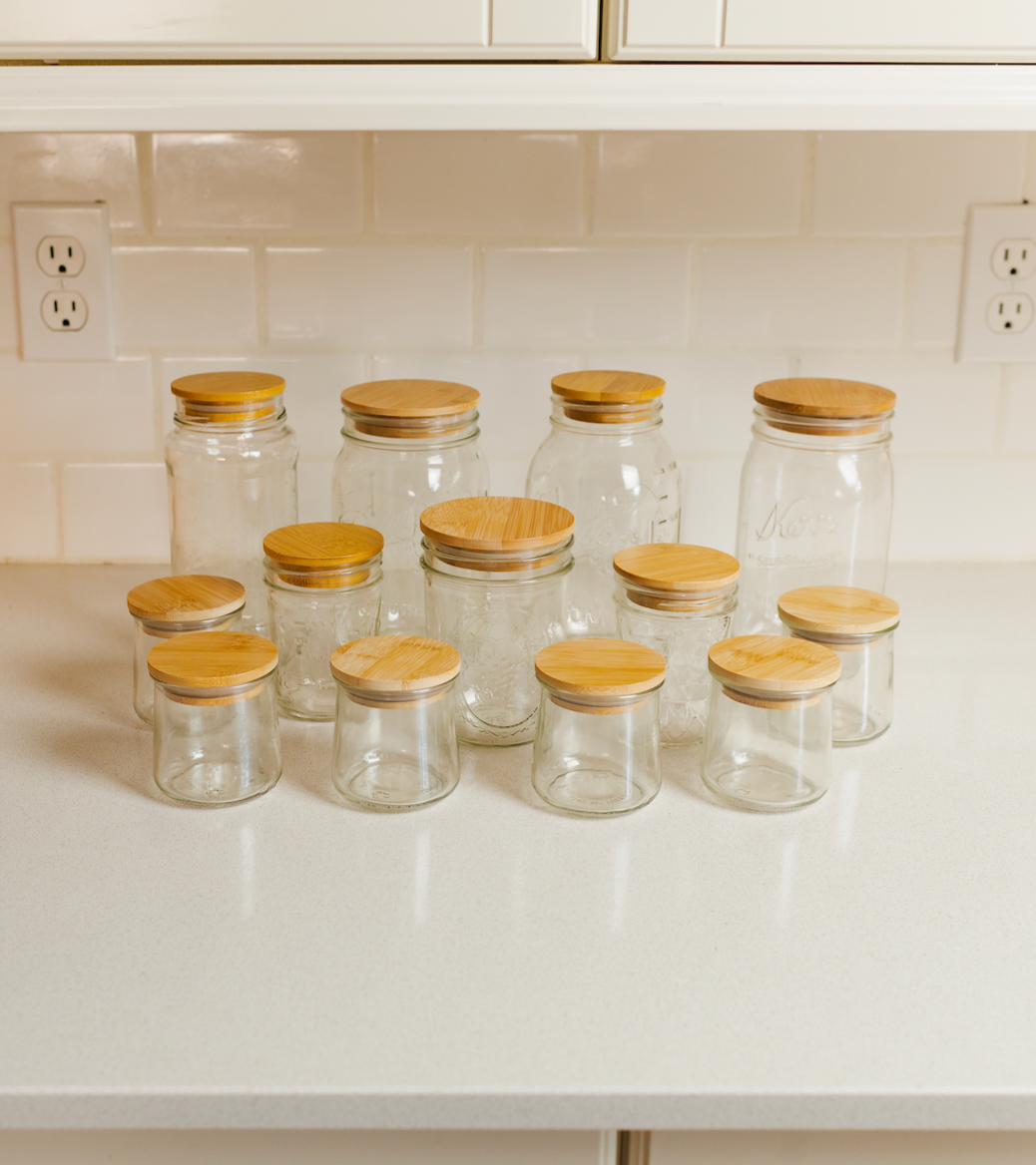 Oui Yogurt Jar Bamboo Lid | Earth Day Bestseller