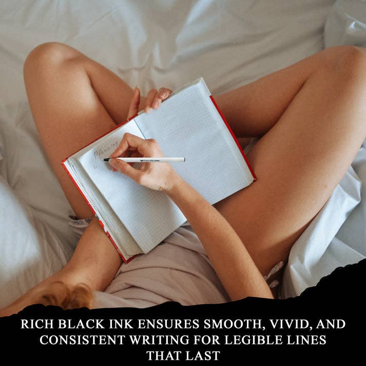 Black Ink Stick Ball Point Pen