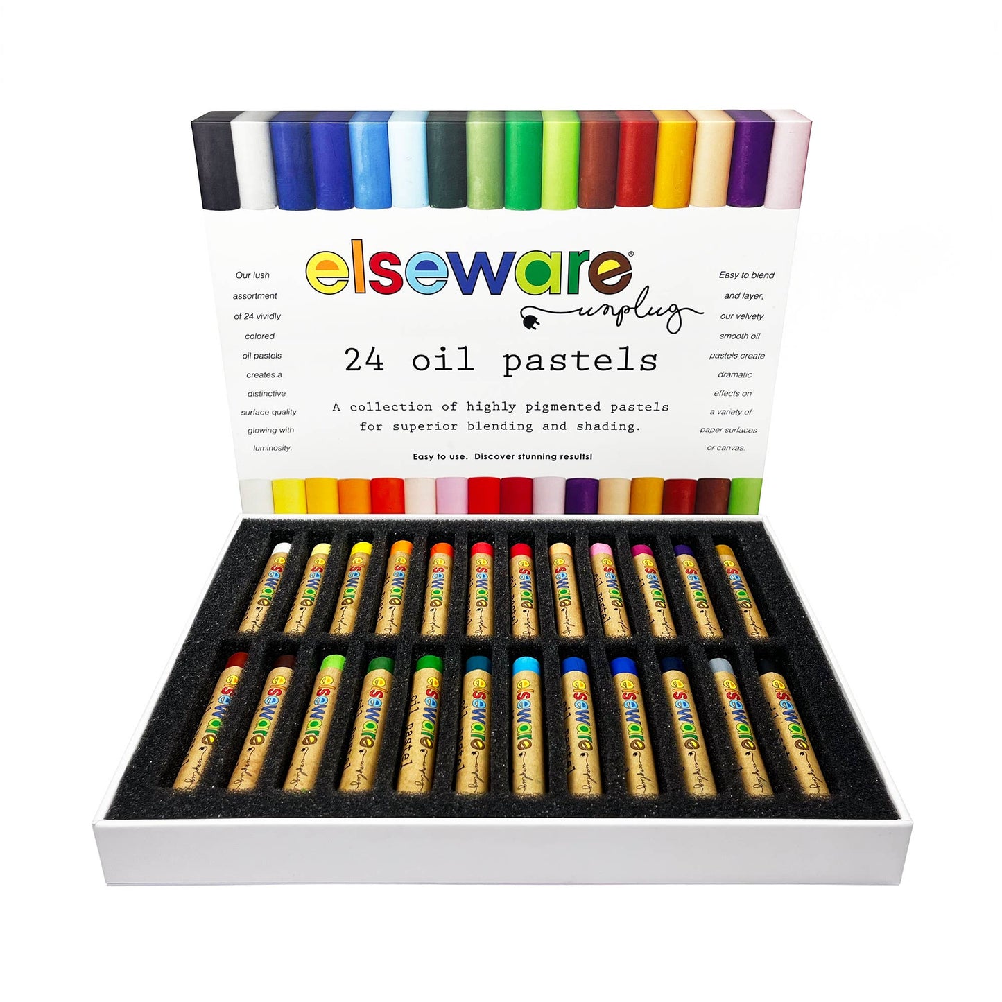 Oil Pastels - Talc-Free - 24 Non-Toxic Colors