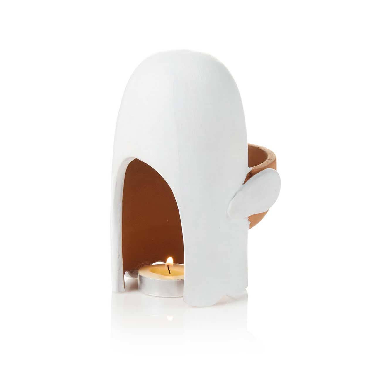 SERRV International - Ghost Terracotta Halloween Lantern