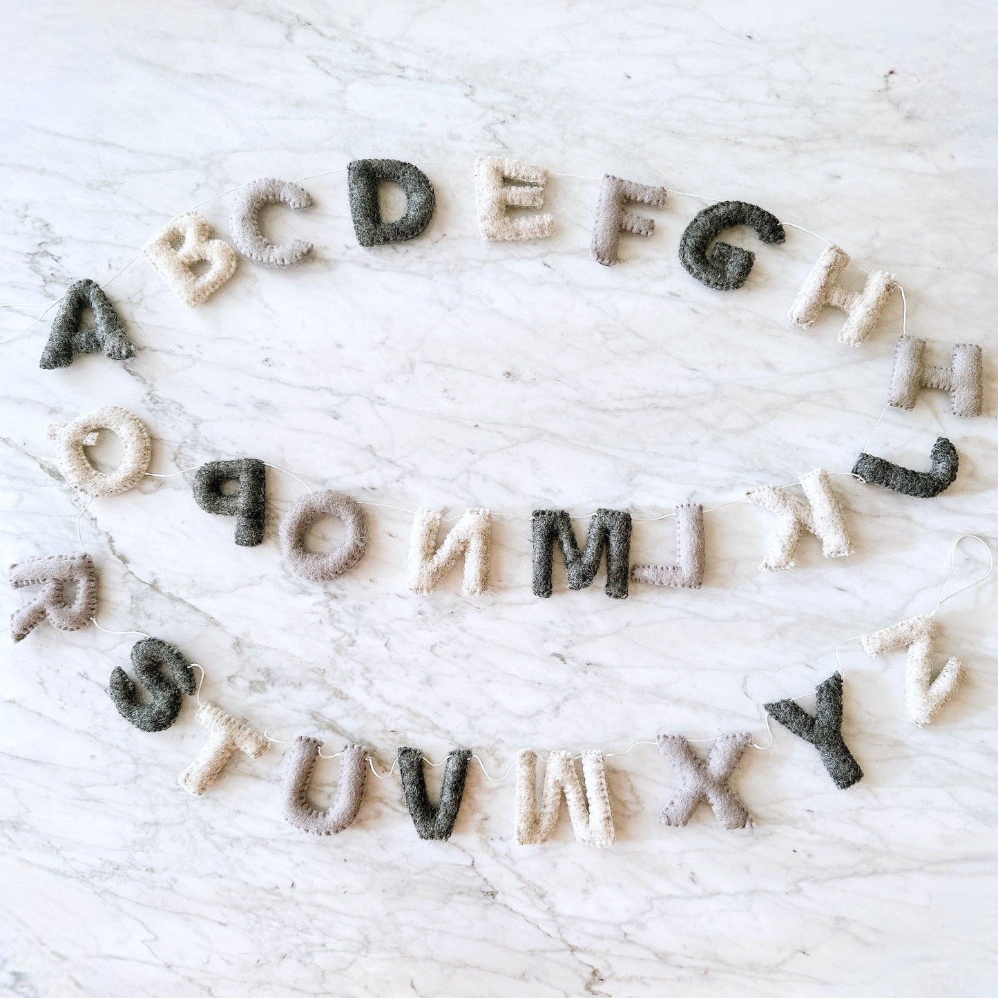 Rainbow Alphabet Banner Kids Room Garland 64"