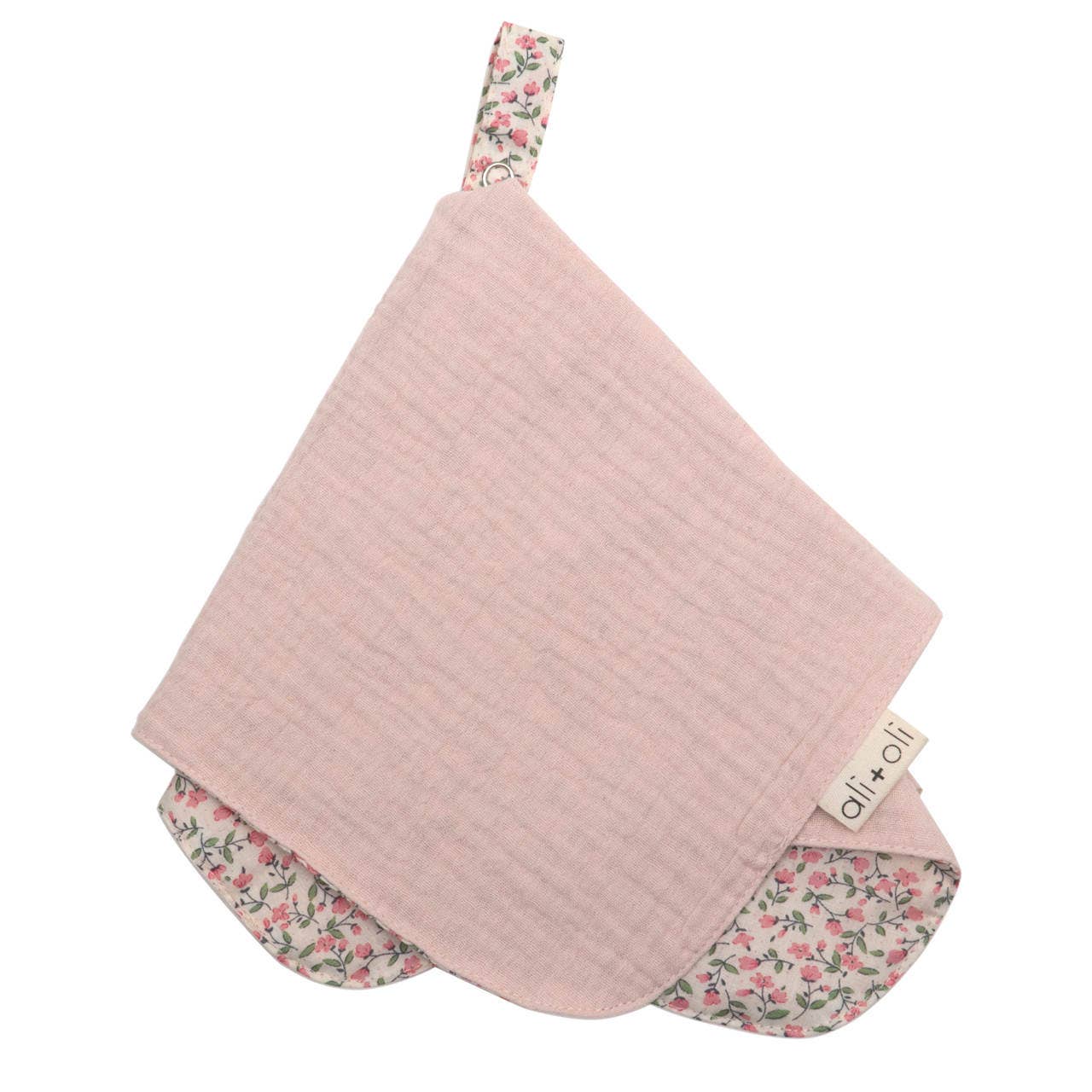Ali+Oli - Pacifier Blanket Holder (Pink/Flowers)