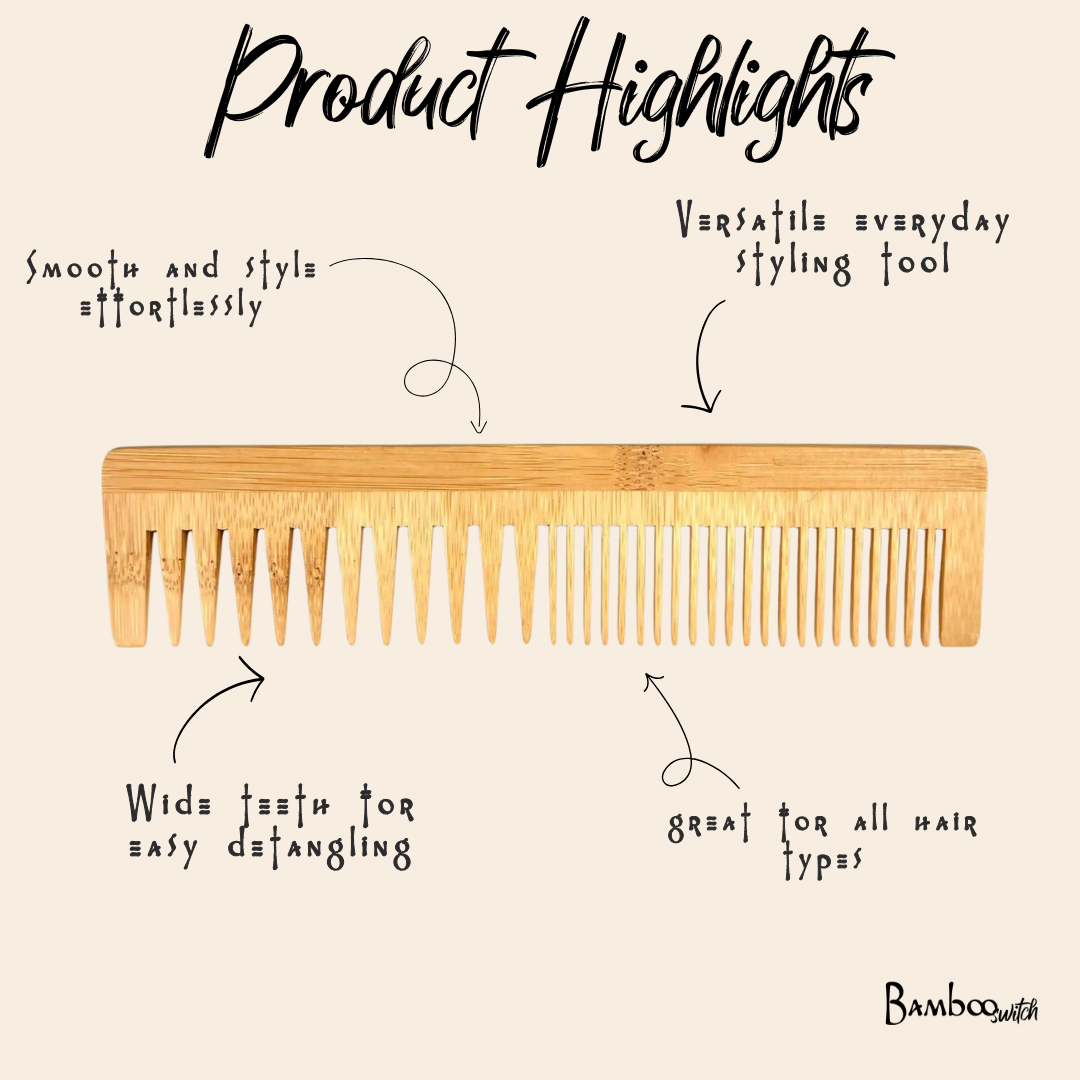 Bamboo Dual Comb | Earth Day Bestseller