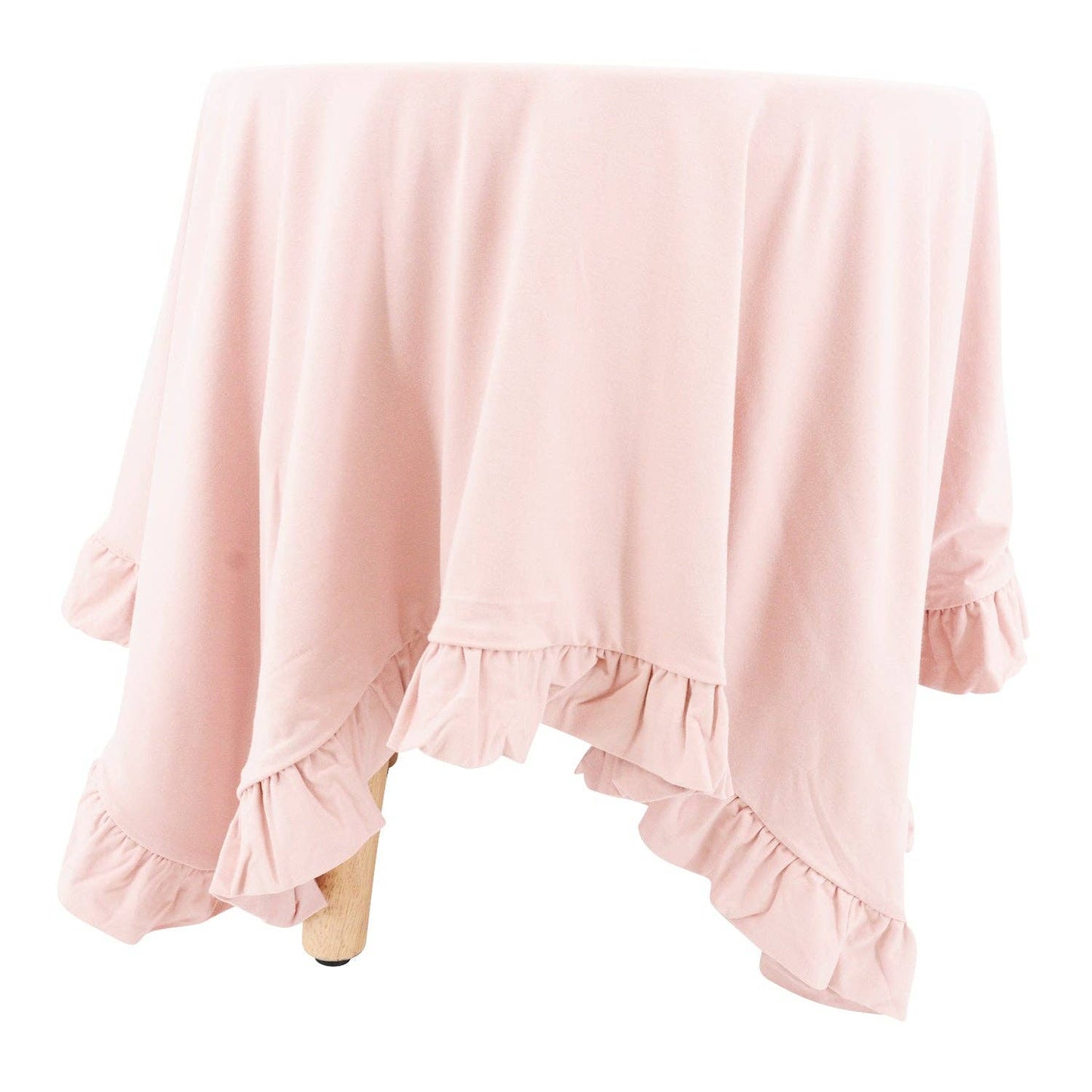 Ruffle Blanket - Dusty Pink