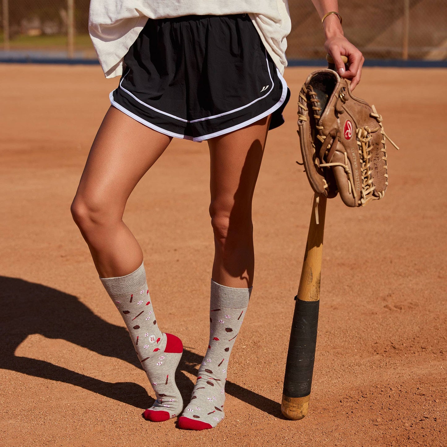Conscious Step - Socks that Support Youth Sports | Gray Baseballs