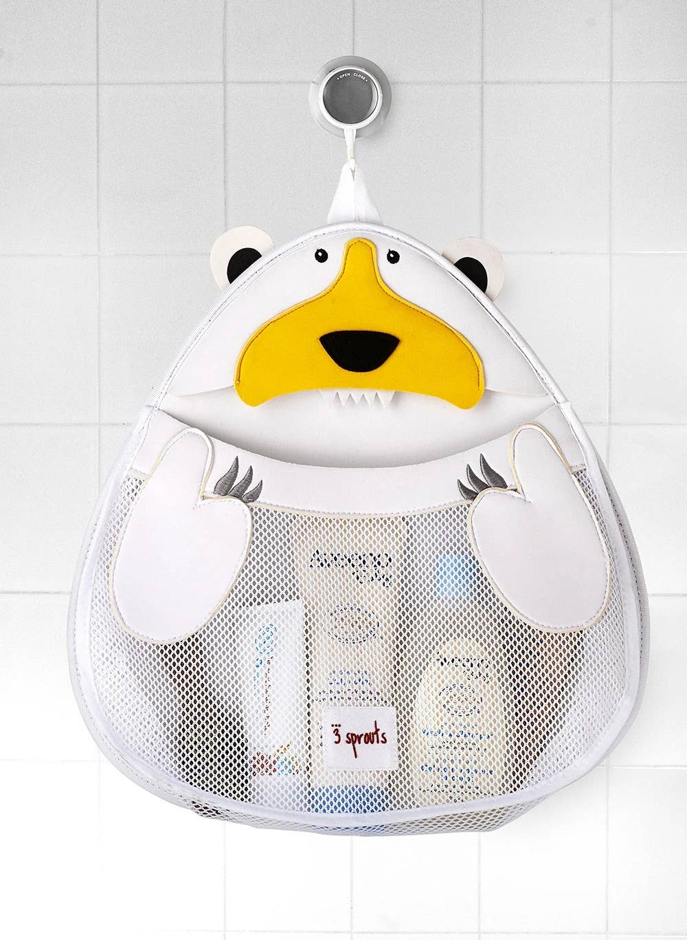 3 Sprouts - Baby & Kids Bath Storage - Polar Bear