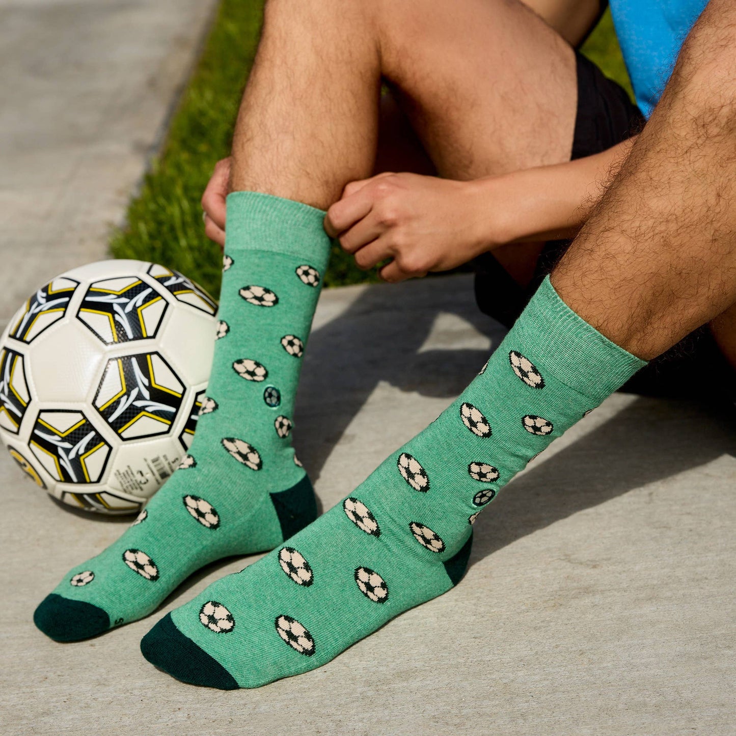 Conscious Step - Socks that Support Youth Sports | Green Soccer Balls