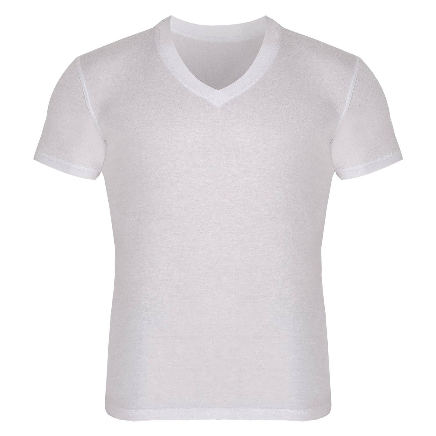 Bambooven - Bambooven Men’s V-Neck T-Shirt – Premium Bamboo, Super Soft, Breathable, Classic V-Neck, Modern Fitted T-Shirt, Men’s Undershirt - Mixed Color(3 Pack)