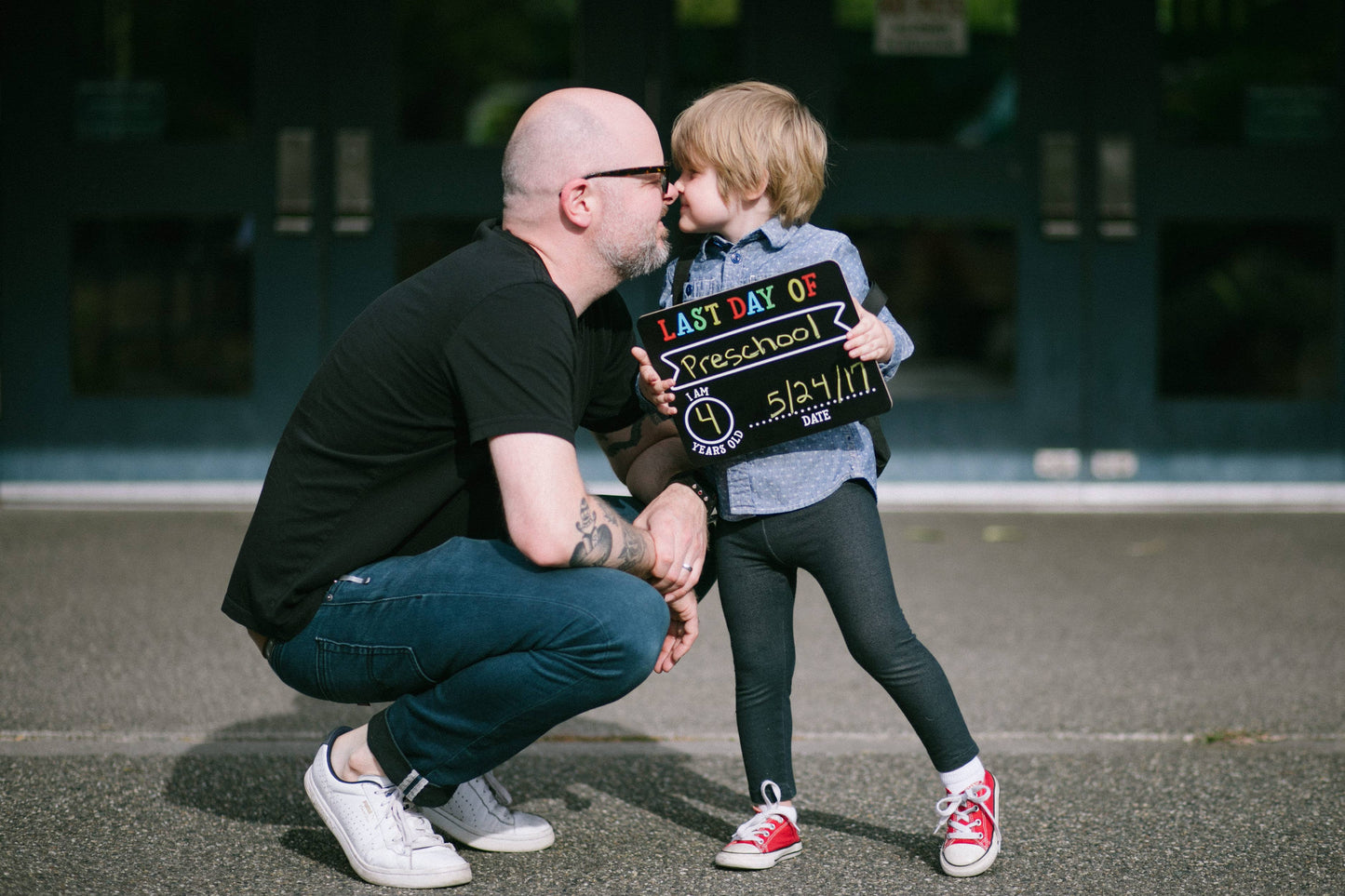 First And Last Day of School Photo Sharing Chalkboard Signs