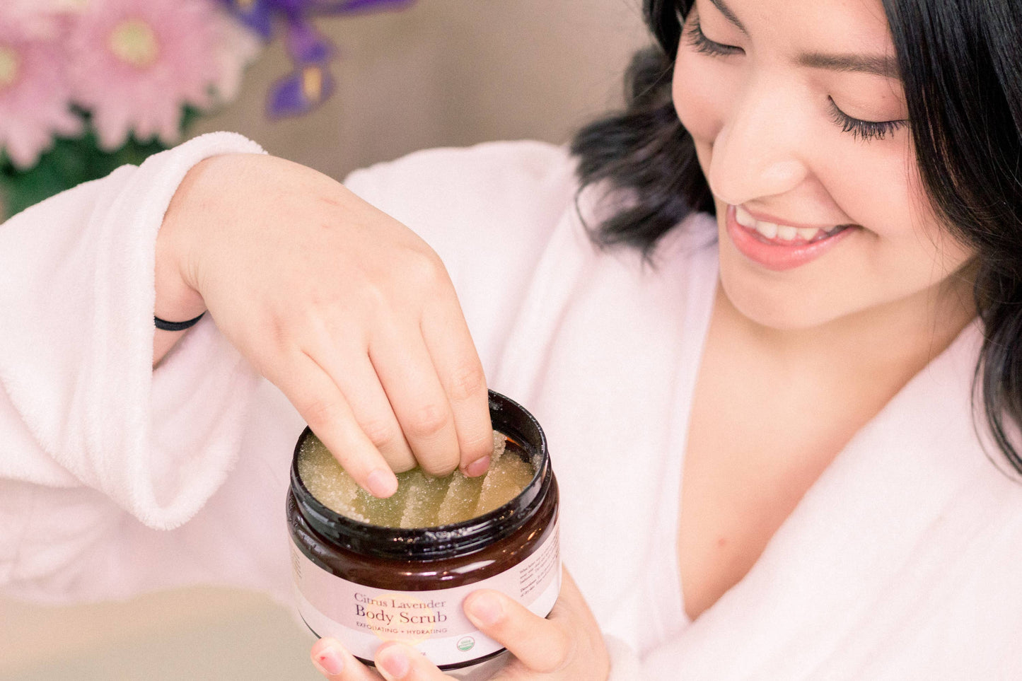 Organic Sugar Body Scrub 10oz (2 Scent Options)