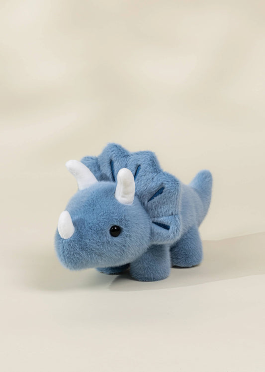 Coco Village - Dino Plush Toy - Blue Triceratop