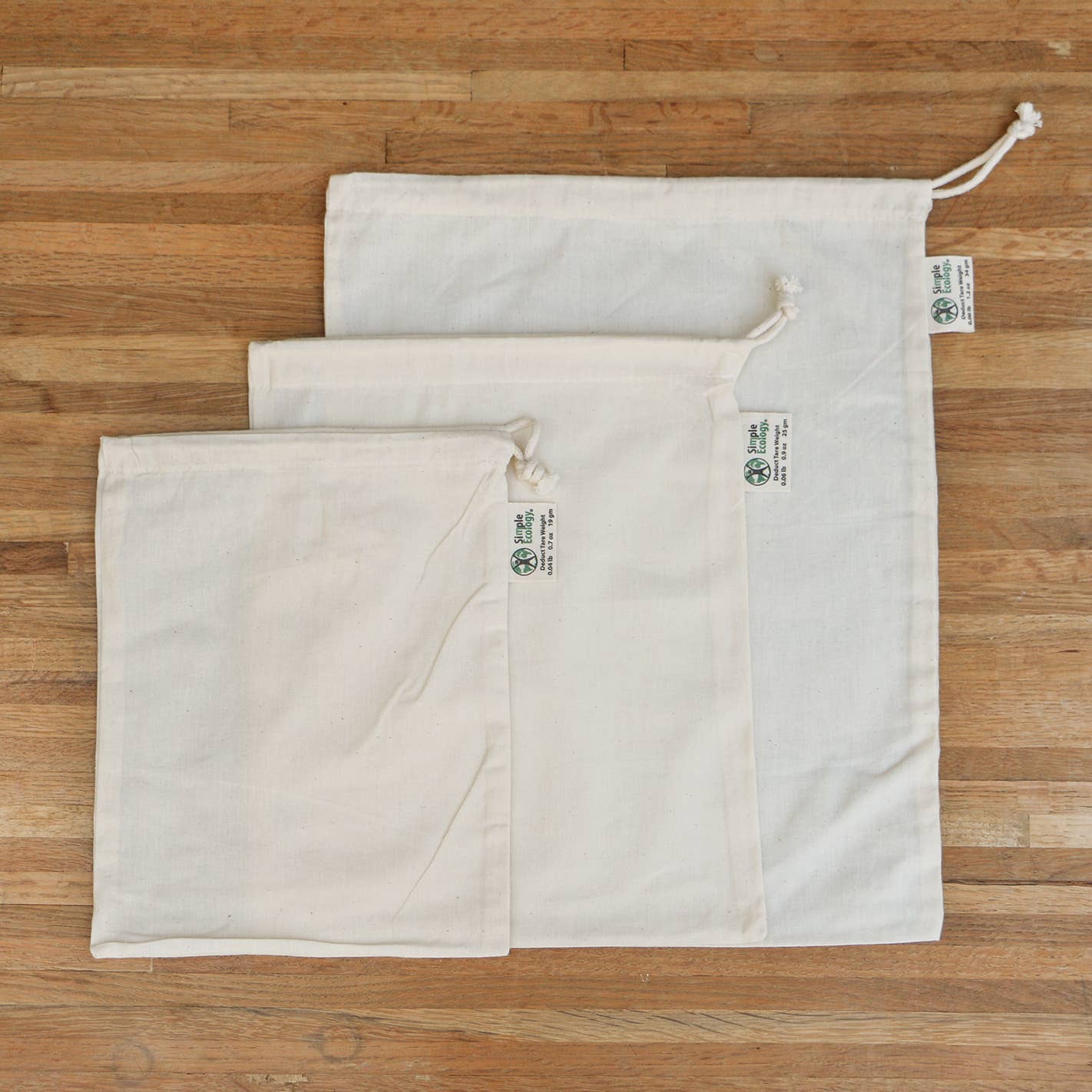 Simple Ecology - Organic Cotton Muslin Produce Bags - Simple Ecology